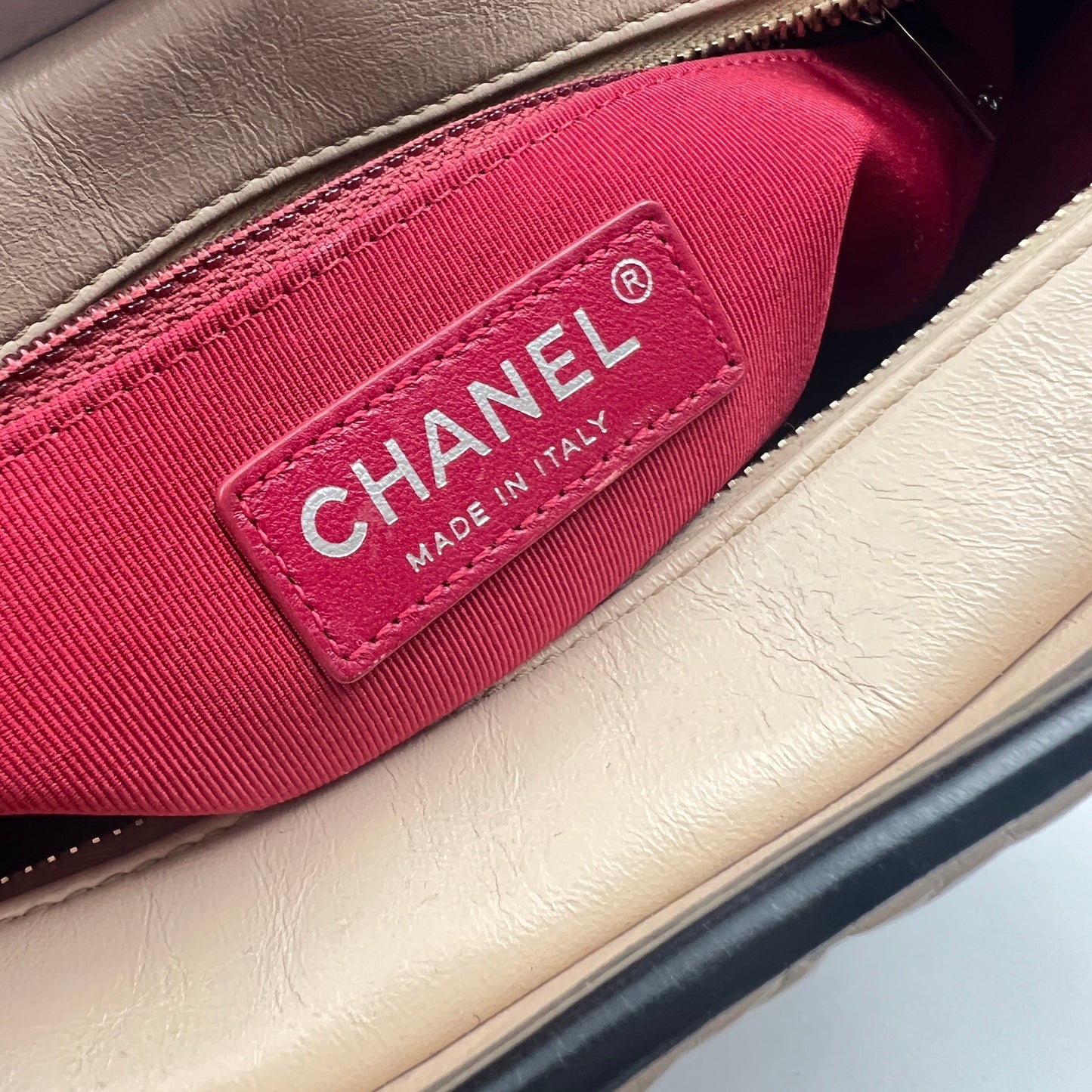Chanel Beige&Black Gabrielle Hobo Bag TWS