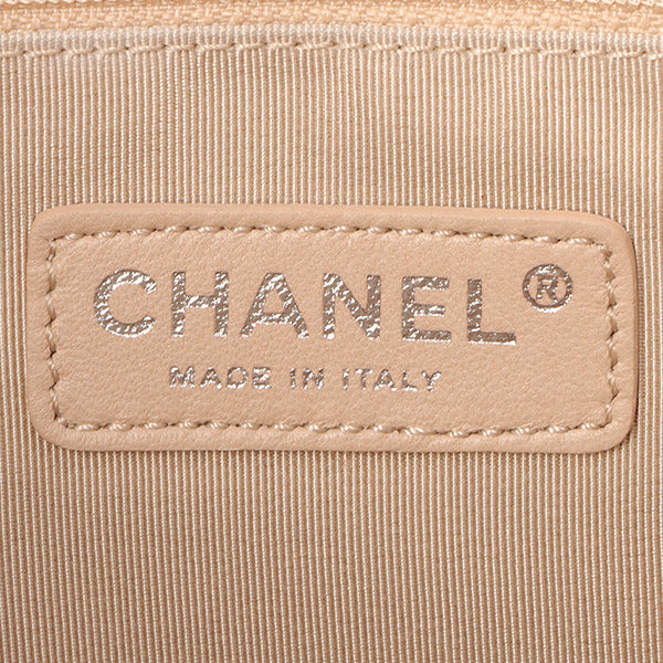 Chanel Around 2008 Made Cc Mark Logo Tote Bag Black