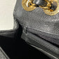 CHANEL 2000-2001 Classic Flap Jumbo Black Caviar