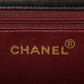 Chanel Around 1997 Made Cc Mark Plate Chain Bag Black