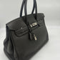 Hermes Birkin 35 Togo Graphite Palladium Hardware