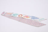 Hermes 'Chevaloscope Pointille' Twilly in White Multicolor Silk