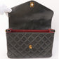 Chanel Around 1997 Made V Flap Turn-Lock Handle Bag Black