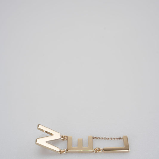 Chanel Runway Large Letter Logo Statement Earrings in Gold from 2022