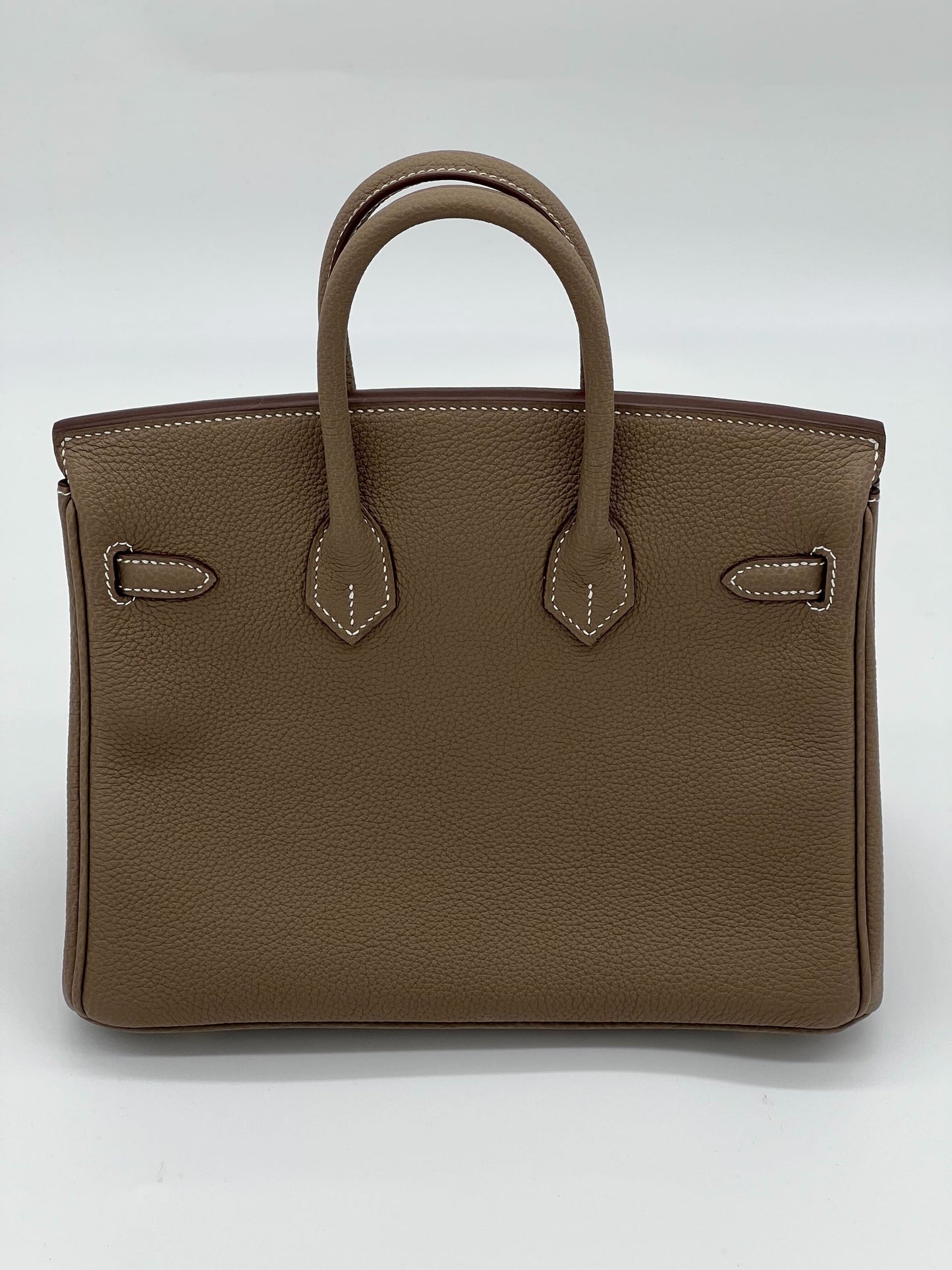 Luxury Hermes Birkin 25 Etoupe Togo Gold Hardware