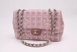 Chanel Medium Flap in Pink New Travel Line Canvas