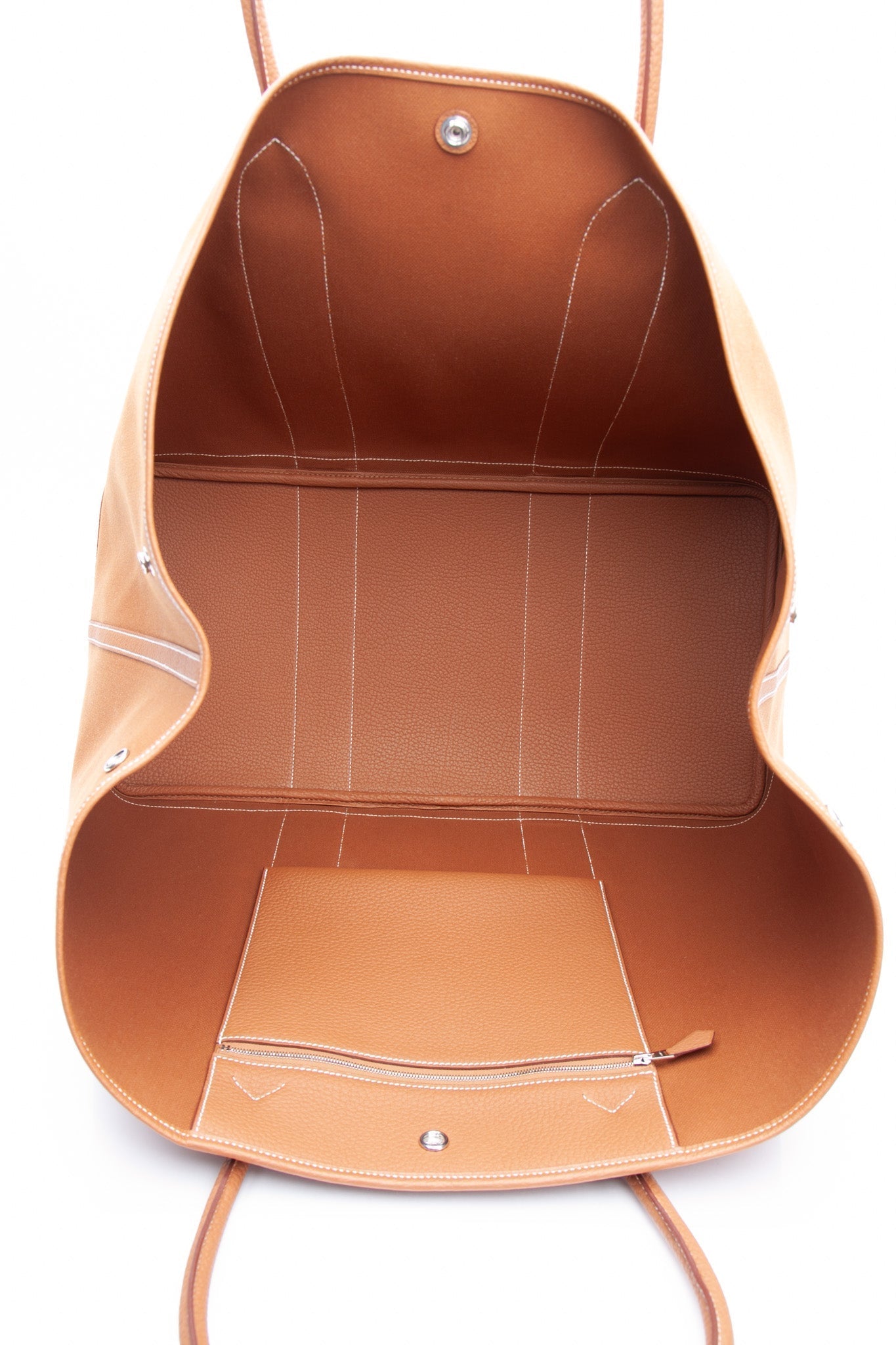 HERMES Fauve Gold Garden Party 49 Voyage Travel Bag