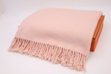 Hermes Stole in Rose Buvard Cashmere