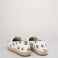 Chanel Lambskin Printed Coco Beach Espadrilles In White and Black Size 40