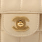 Chanel Around 2000 Made Chocobar Turn-Lock Chain Bag Ivory