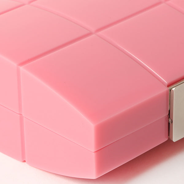Chanel Around 2001 Made Plastic Chocobar Cc Mark Plate Chain Pouch Pink