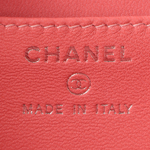 Chanel Around 2001 Made Plastic Chocobar Cc Mark Plate Chain Pouch Pink