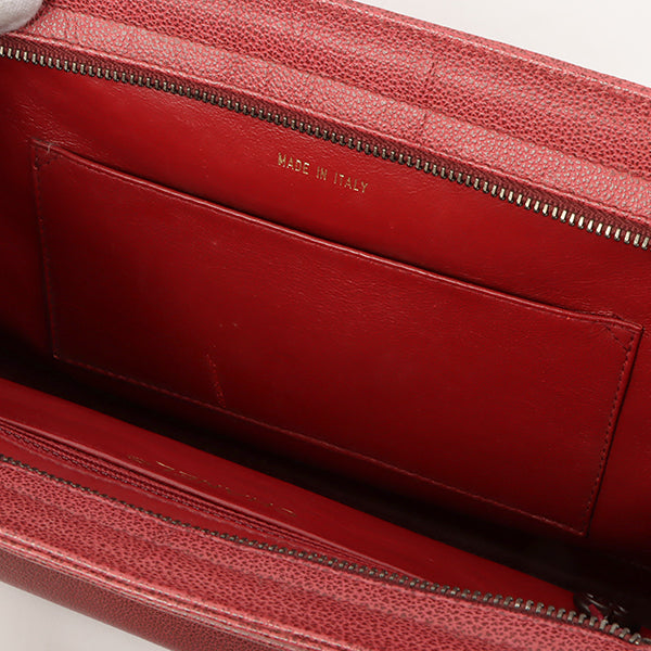 Chanel Around 1998 Made Caviar Skin Cc Mark Shoulder Bag Bordeaux