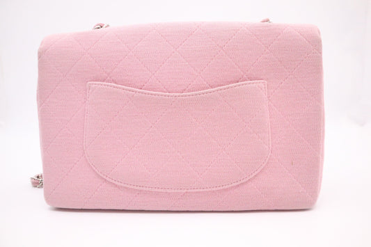 Chanel Medium Flap in Pink Cotton Canvas