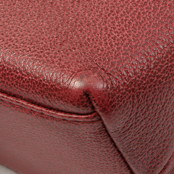 Chanel Around 1998 Made Caviar Skin Cc Mark Shoulder Bag Bordeaux