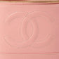 Chanel Around 2003 Caviar Skin Cc Mark Stitch Vanity Pink