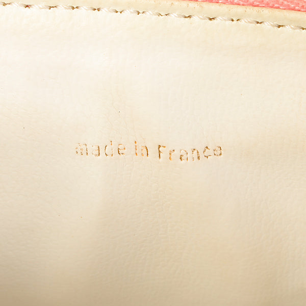 Chanel Around 2003 Caviar Skin Cc Mark Stitch Vanity Pink