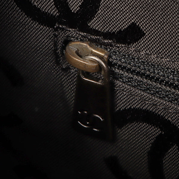 Chanel Around 2000 Made Wild Stitch Cc Mark Plate Top Handle Bag Black