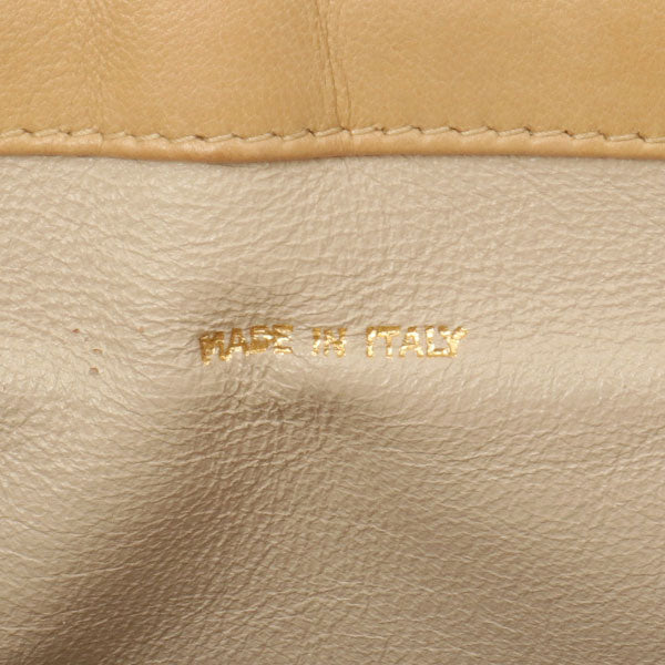Chanel Around 1992 Made Straw Turn-Lock Shoulder Bag Beige