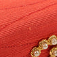 CHANEL Around 1998 Made Cotton Pearl Cc Mark Bijoux Chain Bag Red