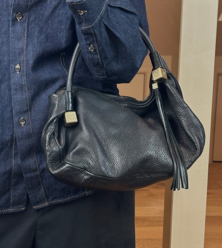 Chanel CC Dice Leather Shoulder Bag