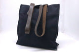 Hermes Etriviere Tote in Navy Blue Canvas