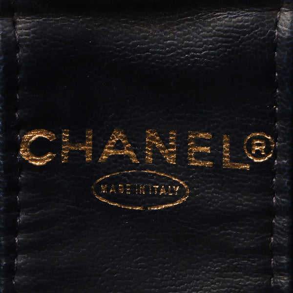 Chanel Around 1997 Made Denim Cc Mark Stitch Vanity Indigo