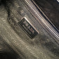 Prada Black Leather Bar Top Handle Convertible Handbag