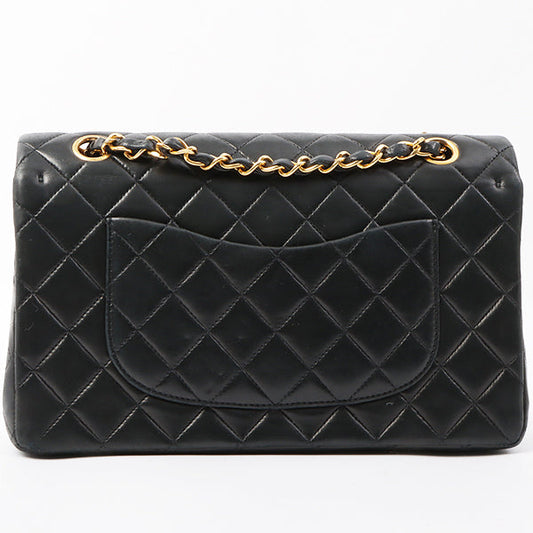 Chanel Around 1992 Made Classic Flap Chain Bag 25Cm Black