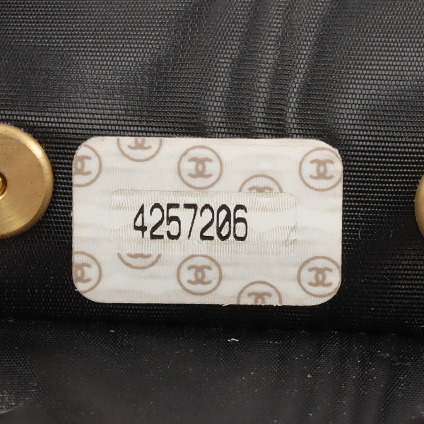 CHANEL Around 1997 Made Caviar Skin Cc Mark Stitch Key Case Black