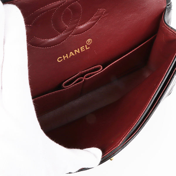 Chanel Around 1992 Made Classic Flap Chain Bag 25Cm Black
