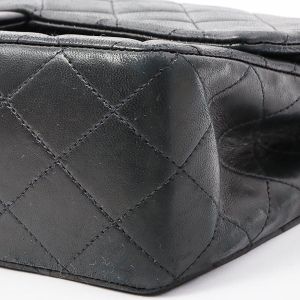 Chanel Around 1992 Made Classic Flap Chain Bag 25Cm Black