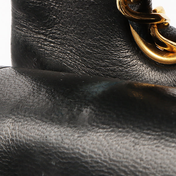 Chanel Around 1992 Made Classic Flap Chain Bag 25Cm Black