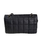 CHANEL Nylon Square Quilted Flap Bag Black Puffer Curved Bottom