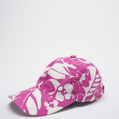 Chanel Cotton CC Cap Hat in Pink and White