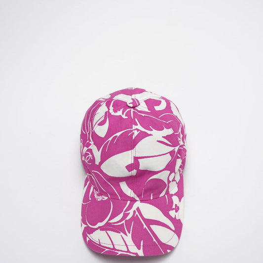 Chanel Cotton CC Cap Hat in Pink and White