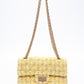 CHANEL Yellow Tweed Quilted 2.55 Reissue Mini Flap Bag