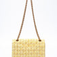CHANEL Yellow Tweed Quilted 2.55 Reissue Mini Flap Bag