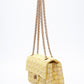CHANEL Yellow Tweed Quilted 2.55 Reissue Mini Flap Bag