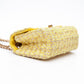 CHANEL Yellow Tweed Quilted 2.55 Reissue Mini Flap Bag