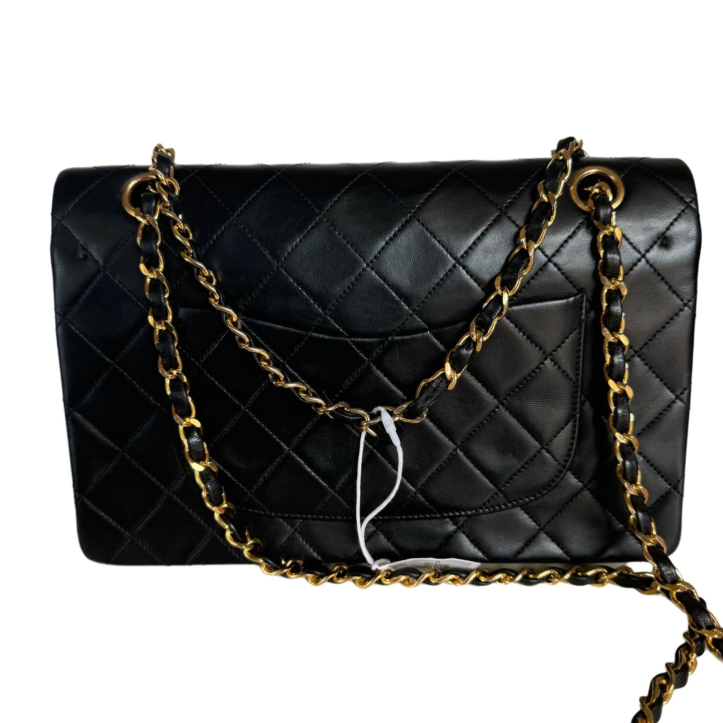 Chanel Classic Flap   Black Lambskin Leather with 24k Gold Hardware, 1986-1988