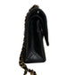Chanel Classic Flap   Black Lambskin Leather with 24k Gold Hardware, 1986-1988