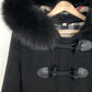 BURBERRY "BLACKWELL" Hooded Duffle Coat With Detachable Trim - Size UK 8 / US 6 / GER 36