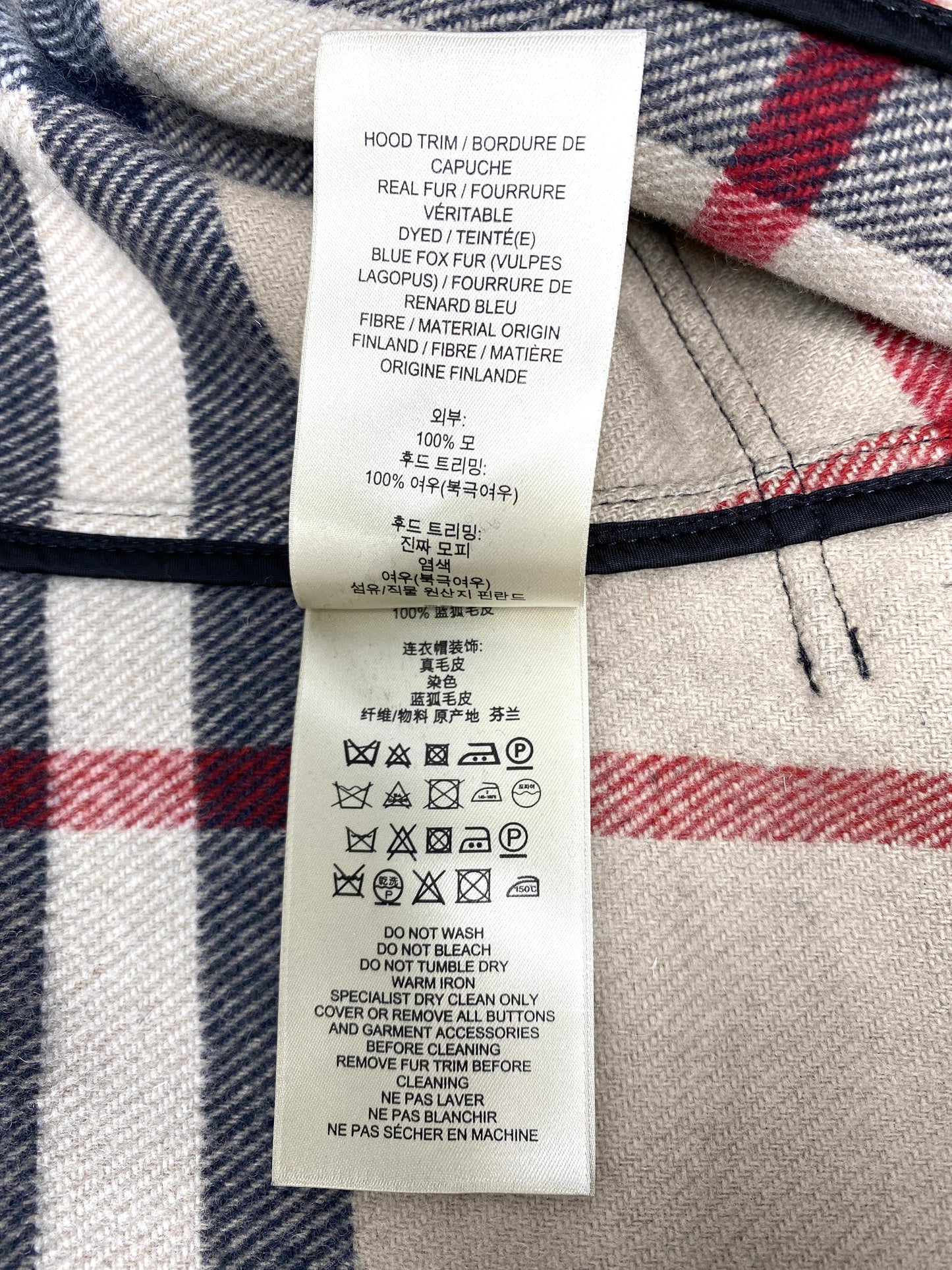 BURBERRY "BLACKWELL" Hooded Duffle Coat With Detachable Trim - Size UK 8 / US 6 / GER 36