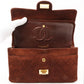 Chanel Around 1998 Made Suede 2.55 Classic Flap Chain Bag 25Cm Brown