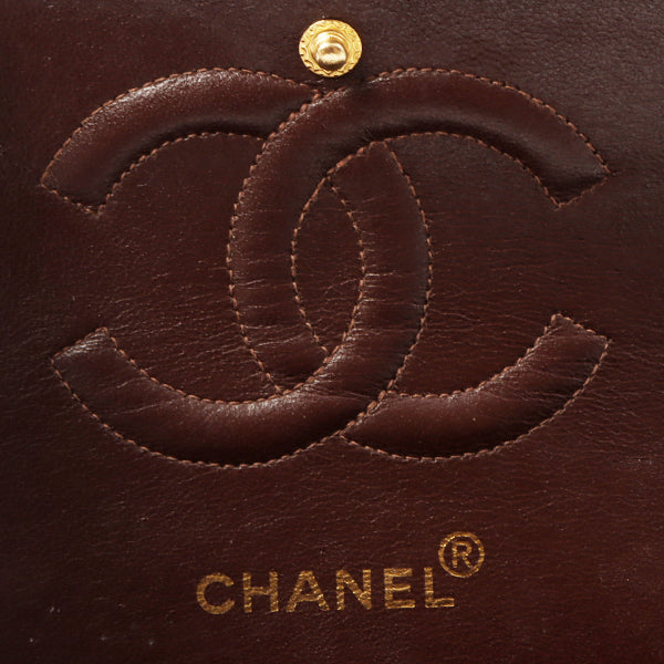 Chanel Around 1998 Made Suede 2.55 Classic Flap Chain Bag 25Cm Brown