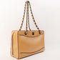 Chanel Around 2000 Made Cc Mark Plate Chain Shoulder Bag With Pouch Beige