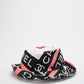 Chanel Cotton Logo Cloche Hat Bucket Hat Ecru / Black / Pink