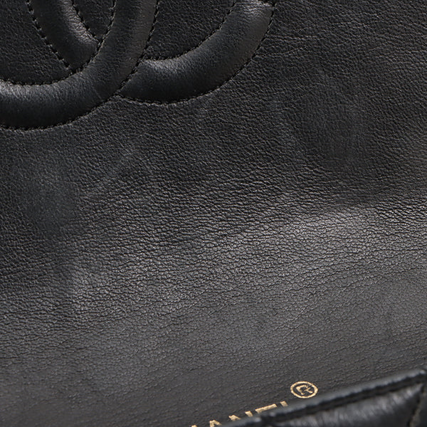 Chanel Around 1990 Made Full Flap Chain Bag 23Cm Black