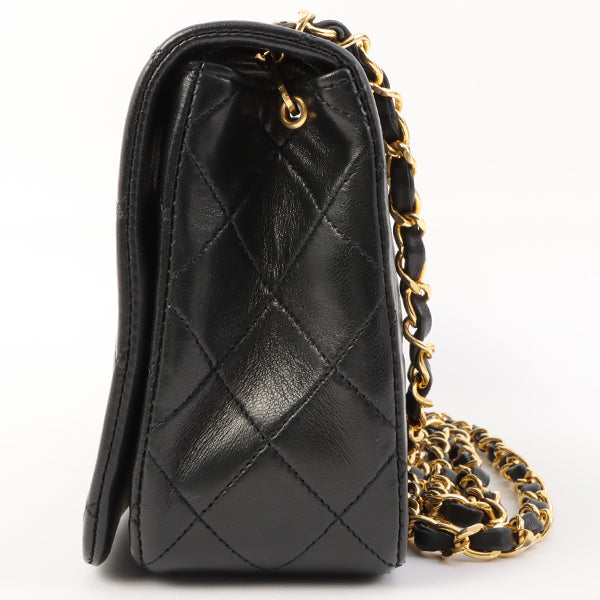 Chanel Around 1990 Made Full Flap Chain Bag 23Cm Black